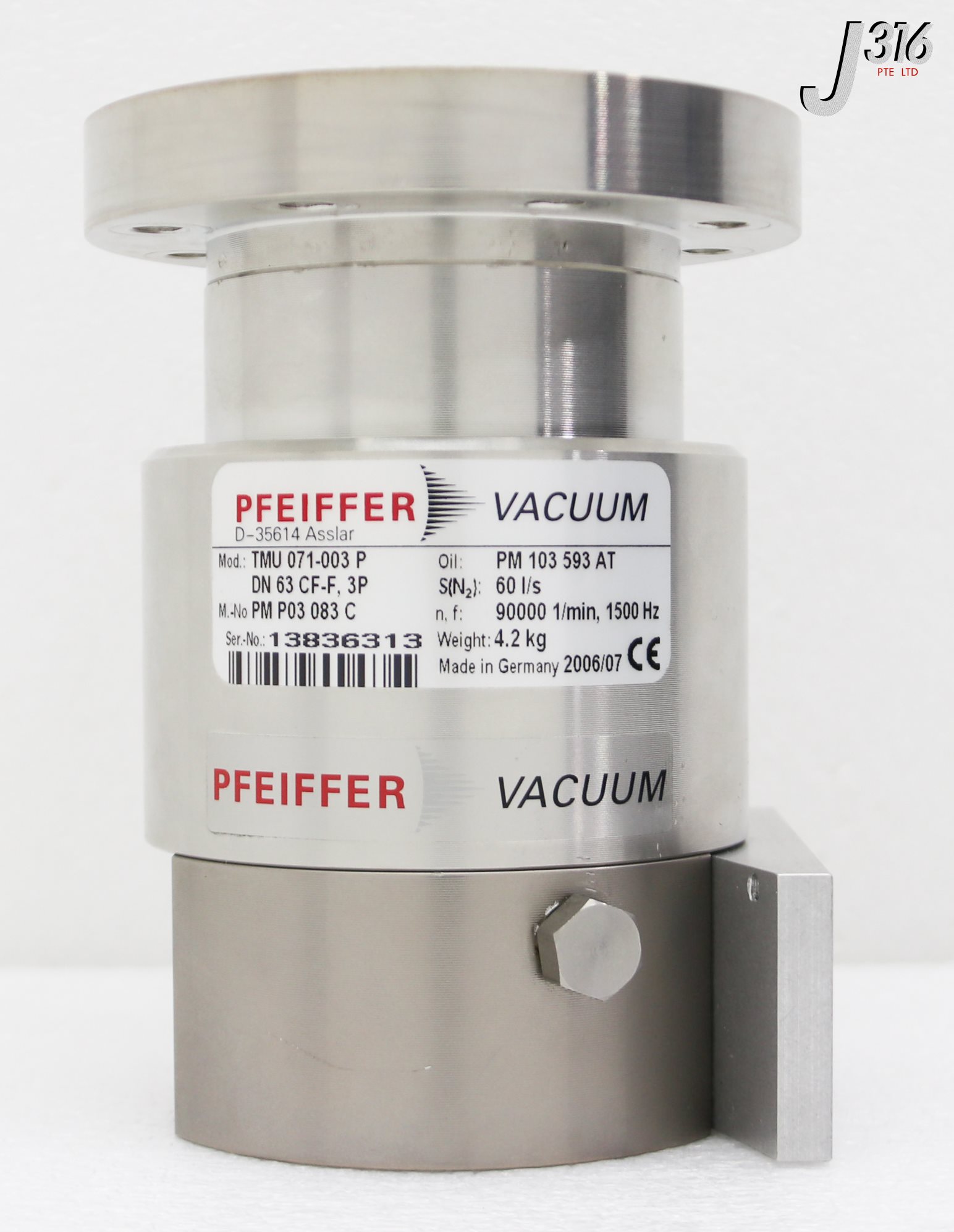 ？ 38429 PFEIFFER TURBO MOLECULAR PUMP, MKS TMU 071-003 P | eBay